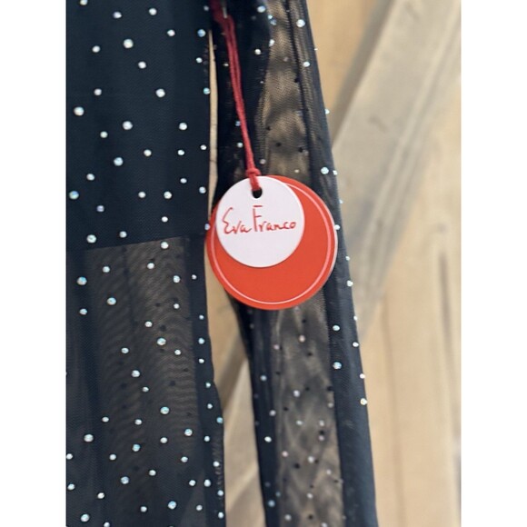 Eva Franco Anthropologie Long-Sleeve Sheer Sparkle Tunic Dress Women's Sz Small - Picture 6 of 7